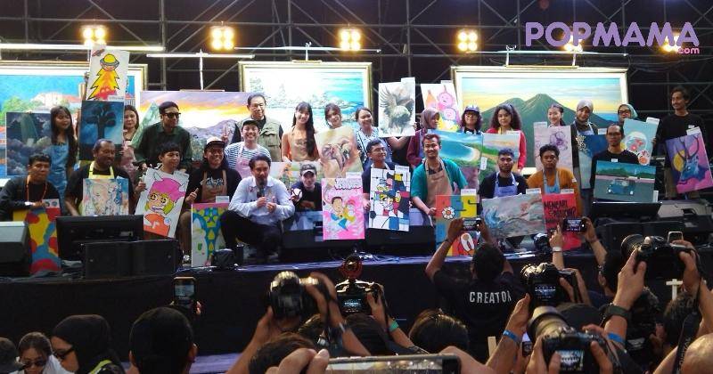 SBY Melukis Bareng VINDES di Hari Ketiga Pestapora 2024